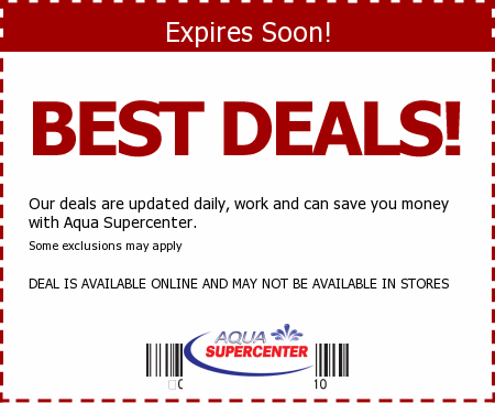 Aqua Supercenter Promo Code