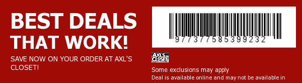 Axl's Closet Coupon