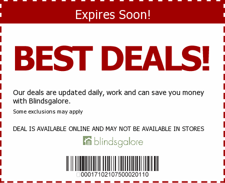 Blinds Galore Promo Code