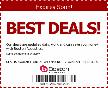 Boston Acoustics Promo Code