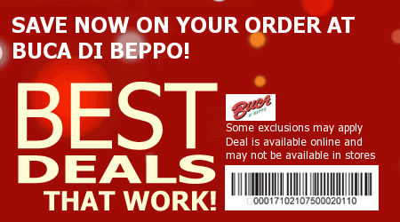 Buca di Beppo Coupon Code