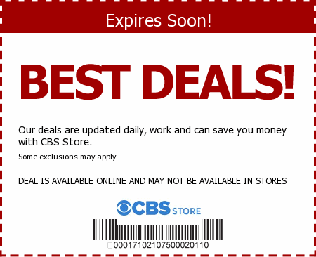 CBS Store Promo Code