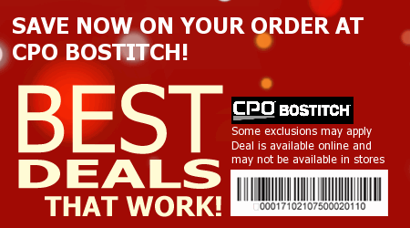 CPO Bostitch Coupon Code