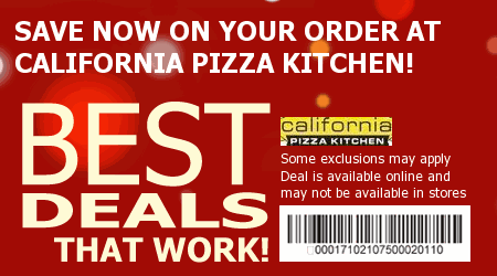 California Pizza Kitchen Coupon Code