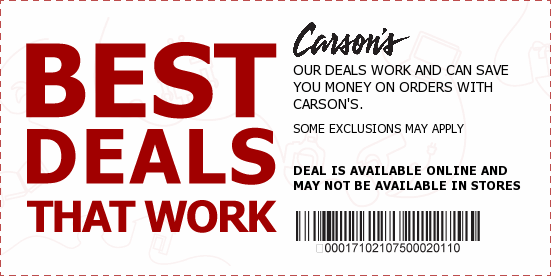 Carson's Coupons