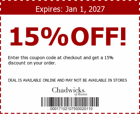 Chadwicks Promo Code