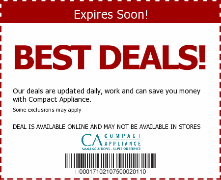 Compact Appliance Promo Code
