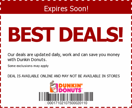 Dunkin Donuts Promo Code