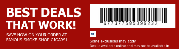 Famous Smoke Shop Cigars Coupon