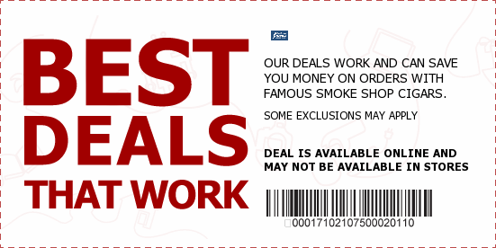 Famous Smoke Shop Cigars Coupons