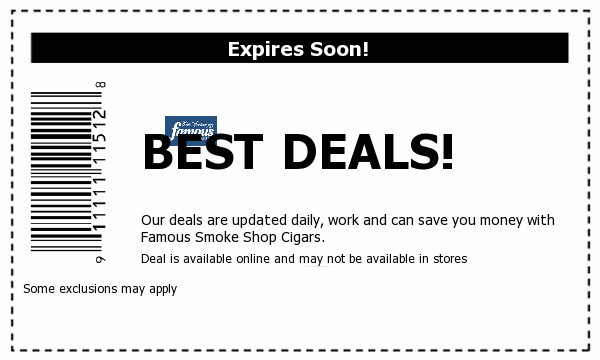 Famous Smoke Shop Cigars Deals