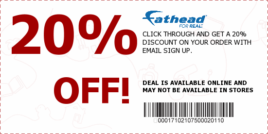 Fathead Coupons