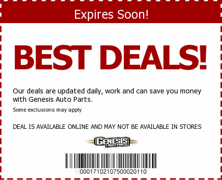 Genesis Auto Parts Promo Code