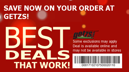 Getzs Coupon Code