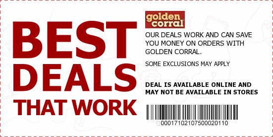 Printable coupon golden corral restaurant