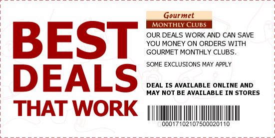 Gourmet Monthly Clubs Coupons