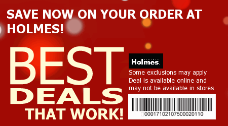 Holmes Coupon Code