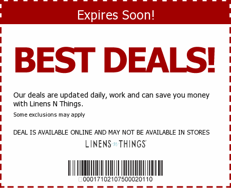 Linens n Things Promo Code