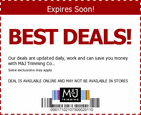 M and J Trimming Promo Code