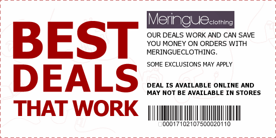 Meringue Clothing Coupons