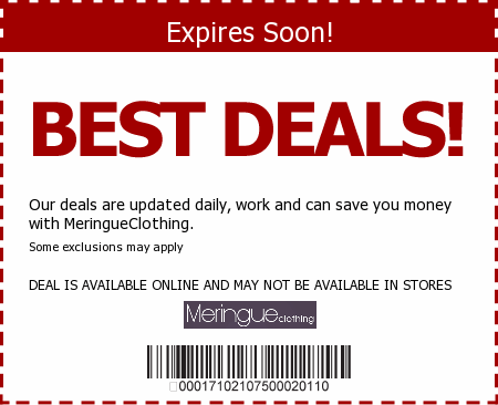Meringue Clothing Promo Code