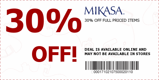 Mikasa Coupons