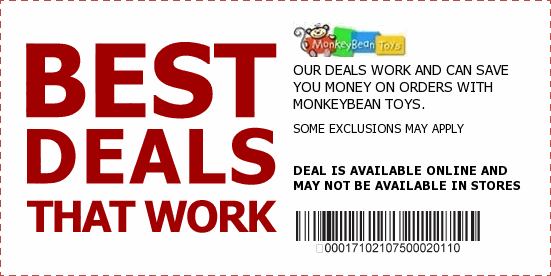 MonkeyBean Toys Coupons