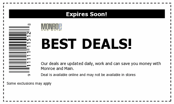 Monroe and main coupon code