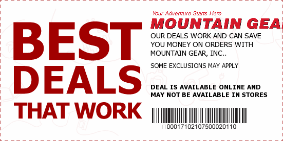 Mountain Gear Coupons