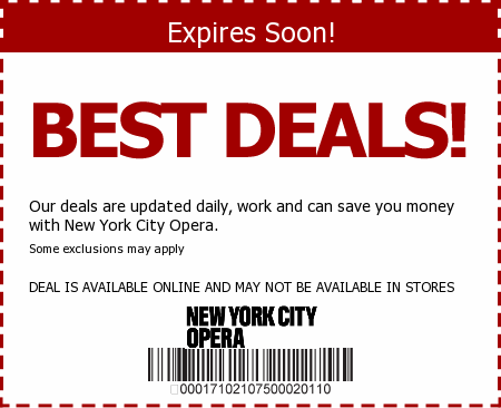 New York City Opera Promo Code