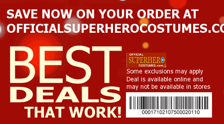 Official Superhero Costumes Coupon Code