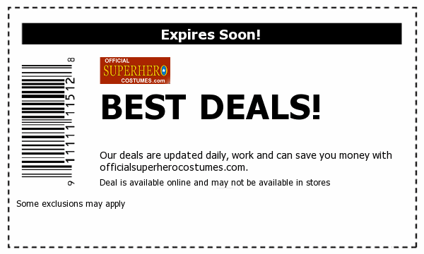 Official Superhero Costumes Deals