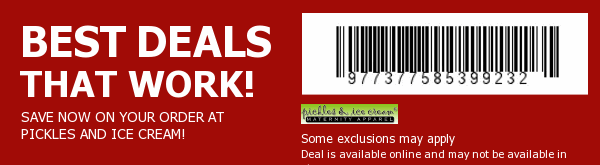 Pickles and Ice Cream Coupon