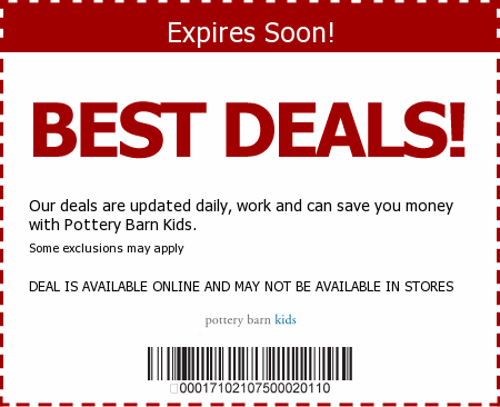 Pottery Barn Kids Promo Code