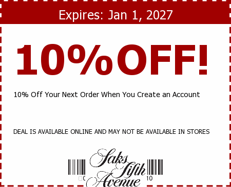 Saks Fifth Avenue Promo Code
