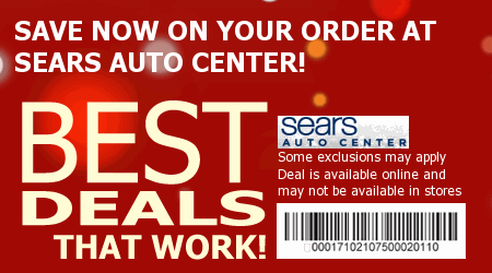 Sears Auto Center Coupon Code