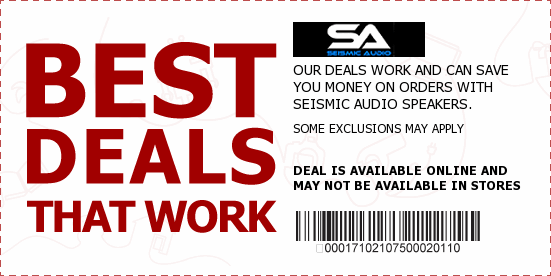 Seismic Audio Coupons