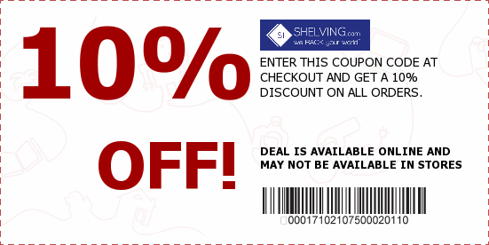 Shelving.com Coupons