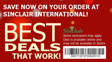 Sinclair International Coupon Code