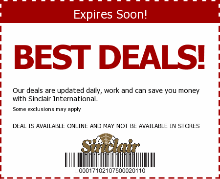 Sinclair International Promo Code