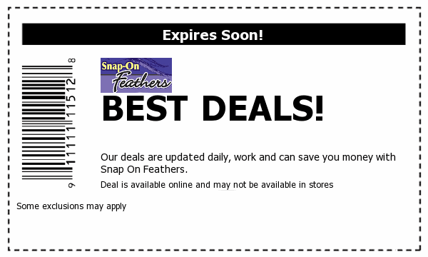 Snap On Feathers Deals