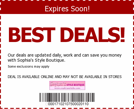 Sophia's Style Boutique Promo Code